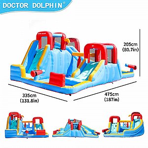 מתנפח מגלשה+בריכה Doctor Dolphin 73033a מתנפח מגלשה+בריכה Doctor Dolphin 73033a